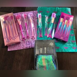 Lot Tarte Mermaid Brush Fairy Wings Star Sephora Show Me Off Brush Set Make Up